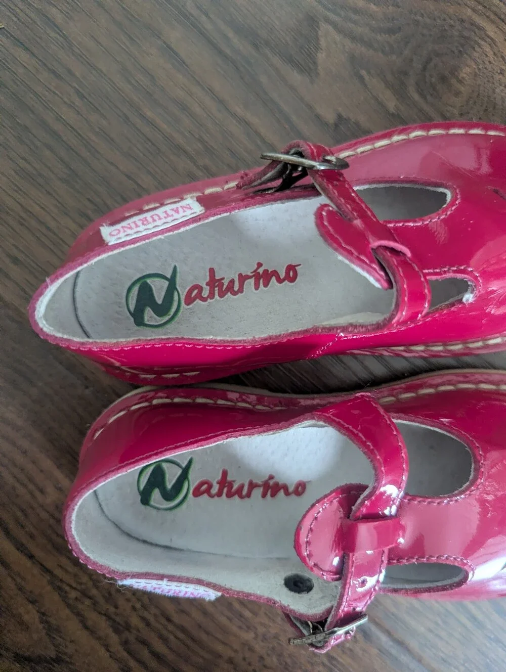 Naturino Pink Patent Mary Jane Girls Shoes